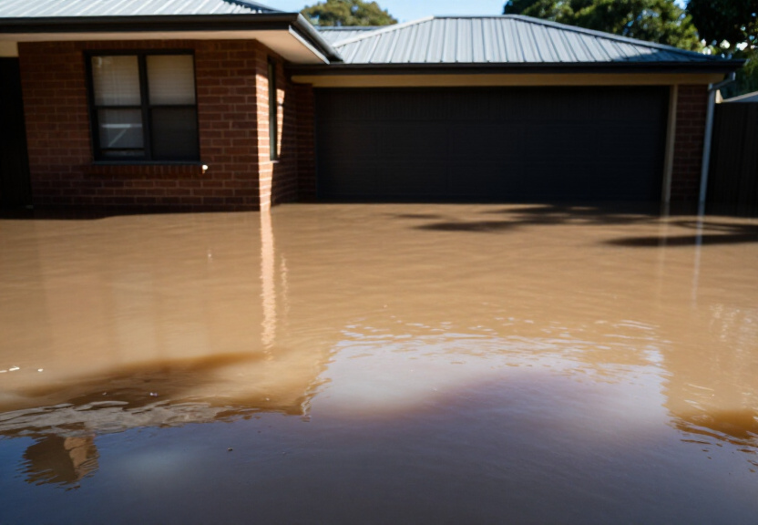 Before and After Flood Damage in Sadleir